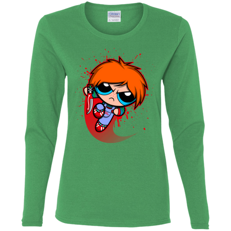 T-Shirts Irish Green / S Powerchuck Toy Women's Long Sleeve T-Shirt