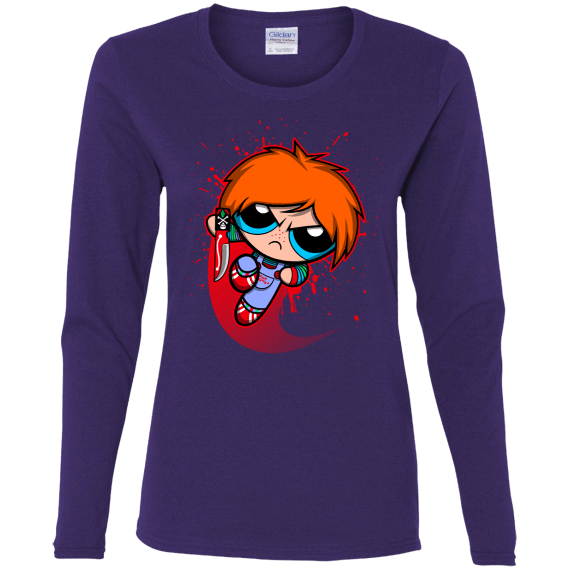 T-Shirts Purple / S Powerchuck Toy Women's Long Sleeve T-Shirt