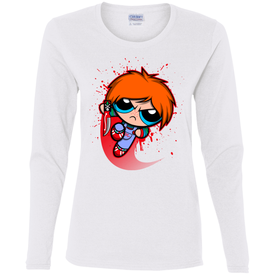 T-Shirts White / S Powerchuck Toy Women's Long Sleeve T-Shirt