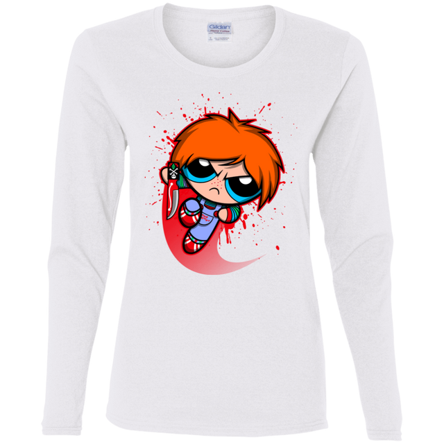 T-Shirts White / S Powerchuck Toy Women's Long Sleeve T-Shirt