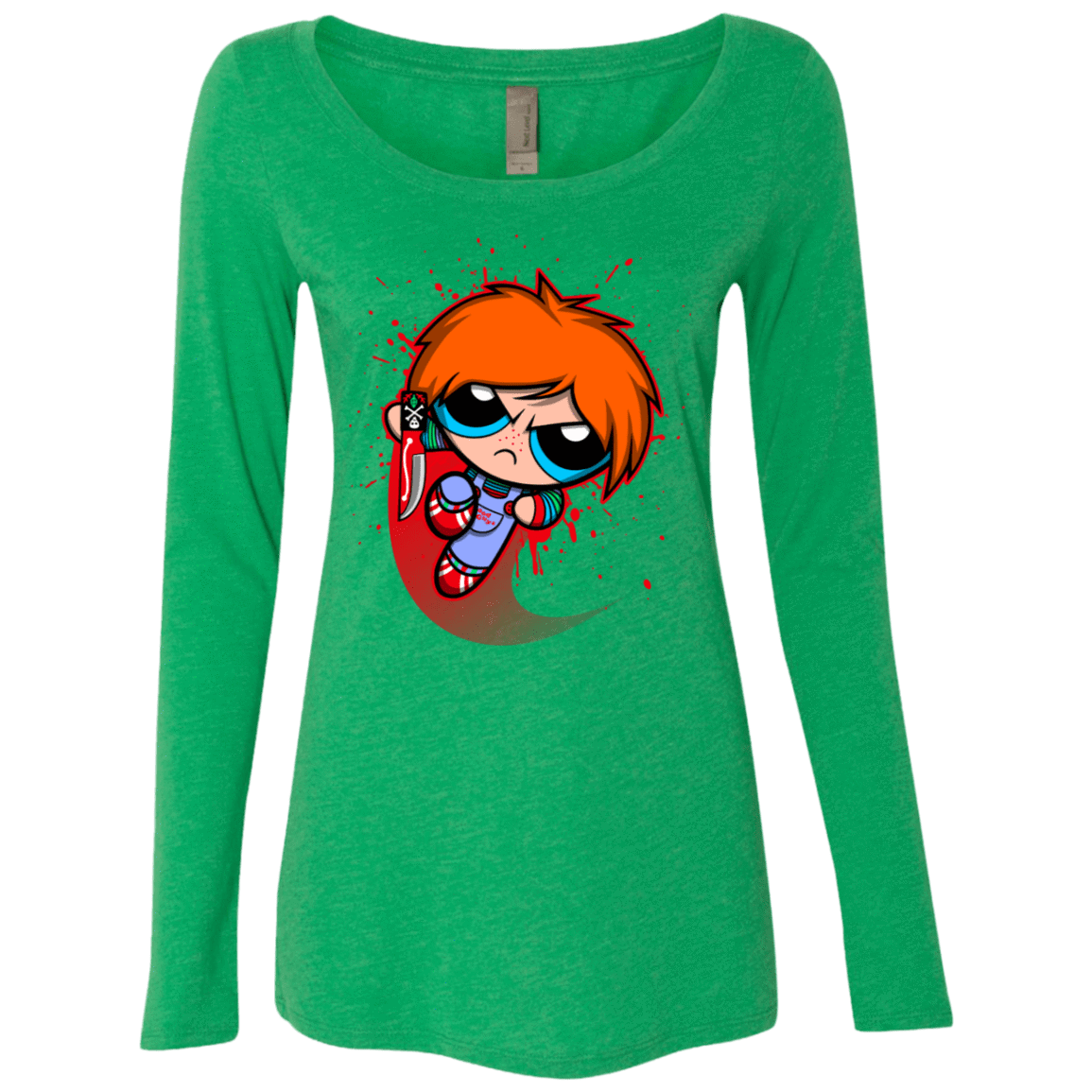 T-Shirts Envy / S Powerchuck Toy Women's Triblend Long Sleeve Shirt