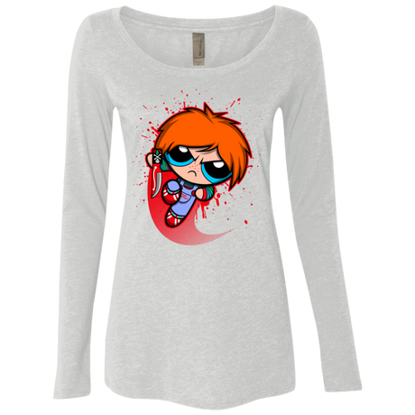 T-Shirts Heather White / S Powerchuck Toy Women's Triblend Long Sleeve Shirt