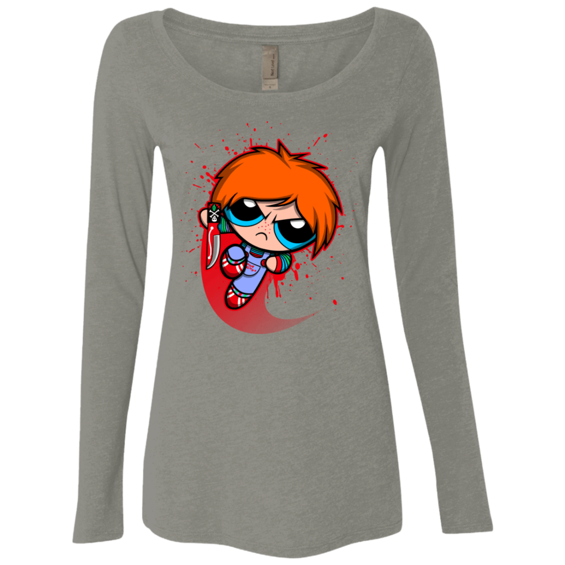 T-Shirts Venetian Grey / S Powerchuck Toy Women's Triblend Long Sleeve Shirt