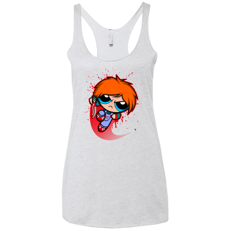 T-Shirts Heather White / X-Small Powerchuck Toy Women's Triblend Racerback Tank