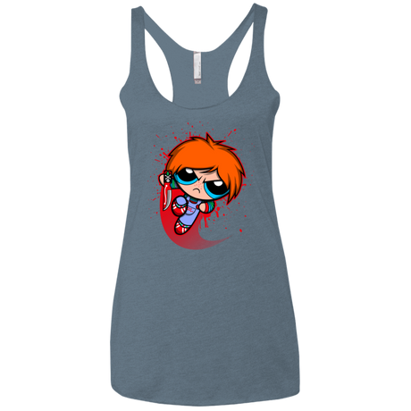T-Shirts Indigo / X-Small Powerchuck Toy Women's Triblend Racerback Tank