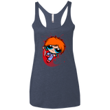 T-Shirts Vintage Navy / X-Small Powerchuck Toy Women's Triblend Racerback Tank