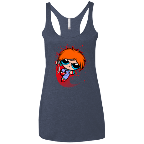 T-Shirts Vintage Navy / X-Small Powerchuck Toy Women's Triblend Racerback Tank
