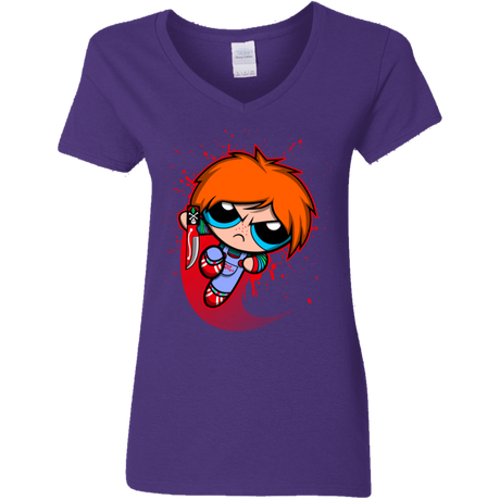 T-Shirts Purple / S Powerchuck Toy Women's V-Neck T-Shirt