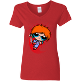 T-Shirts Red / S Powerchuck Toy Women's V-Neck T-Shirt