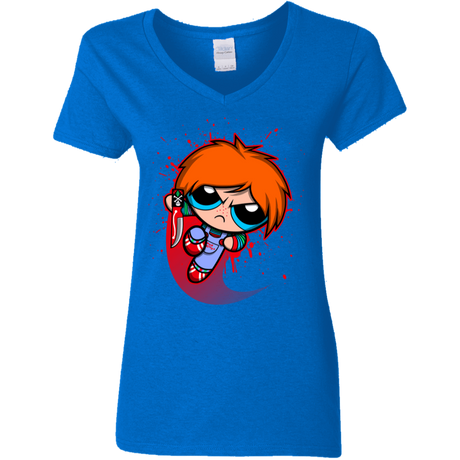 T-Shirts Royal / S Powerchuck Toy Women's V-Neck T-Shirt