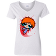 T-Shirts White / S Powerchuck Toy Women's V-Neck T-Shirt