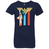 T-Shirts Midnight Navy / YXS Powerful Princess Girls Premium T-Shirt