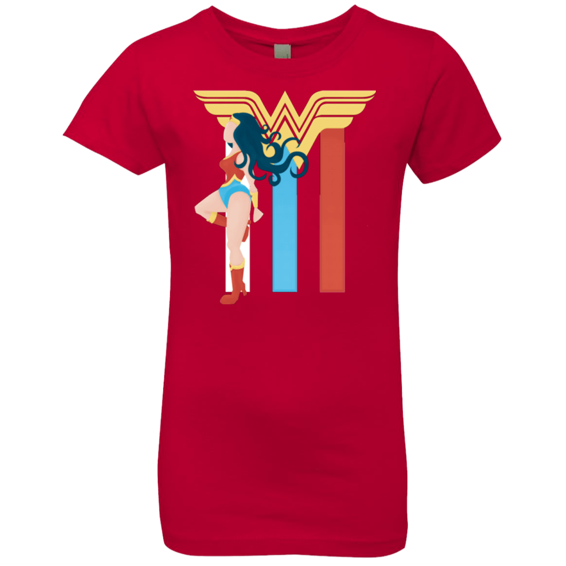T-Shirts Red / YXS Powerful Princess Girls Premium T-Shirt