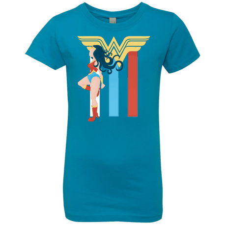 T-Shirts Turquoise / YXS Powerful Princess Girls Premium T-Shirt