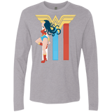 T-Shirts Heather Grey / Small Powerful Princess Men's Premium Long Sleeve