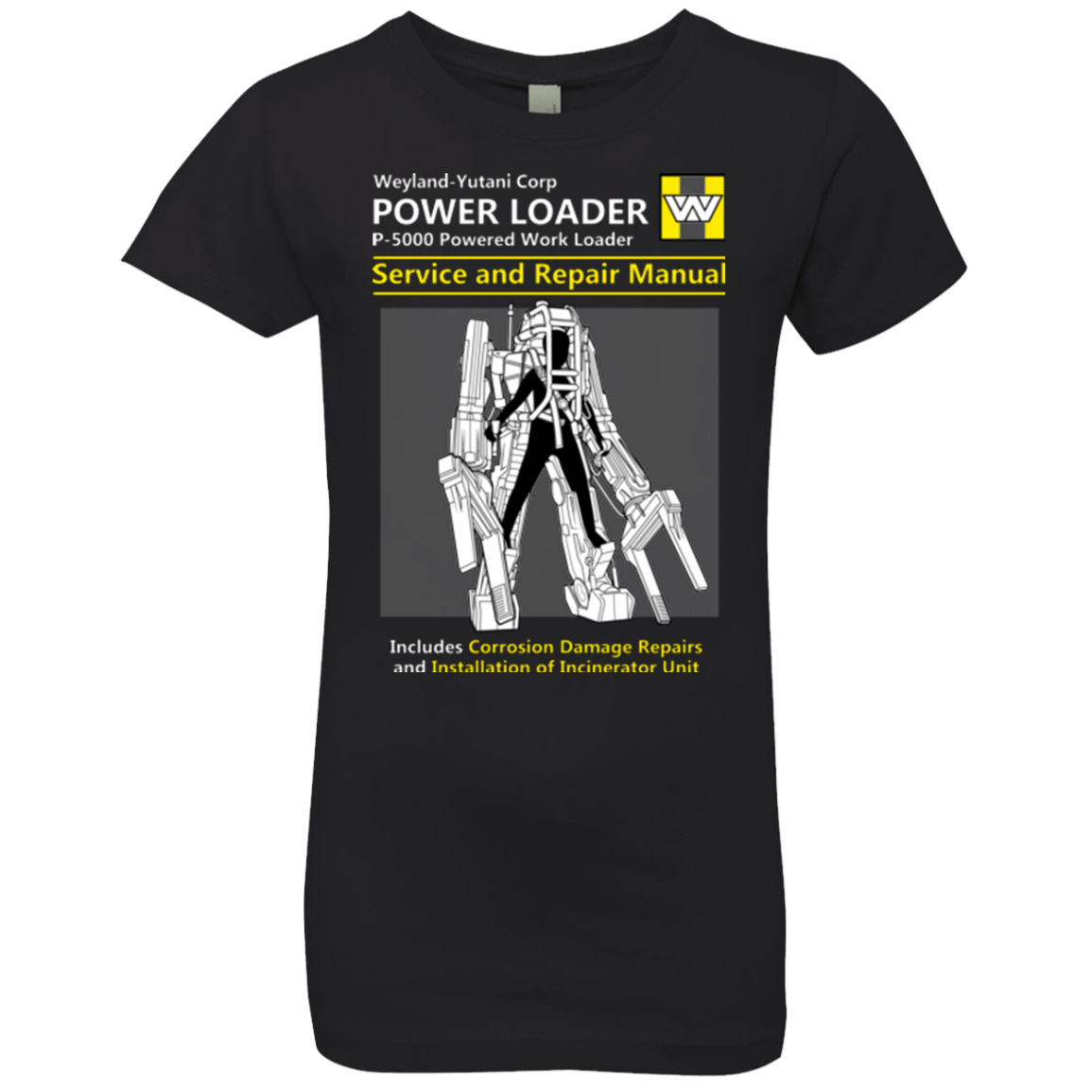 T-Shirts Black / YXS POWERLOADER SERVICE AND REPAIR MANUAL Girls Premium T-Shirt
