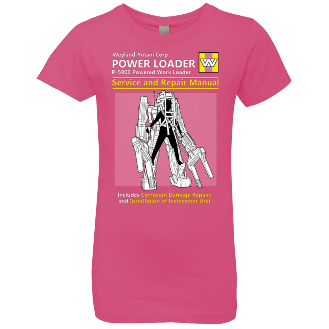 T-Shirts Hot Pink / YXS POWERLOADER SERVICE AND REPAIR MANUAL Girls Premium T-Shirt