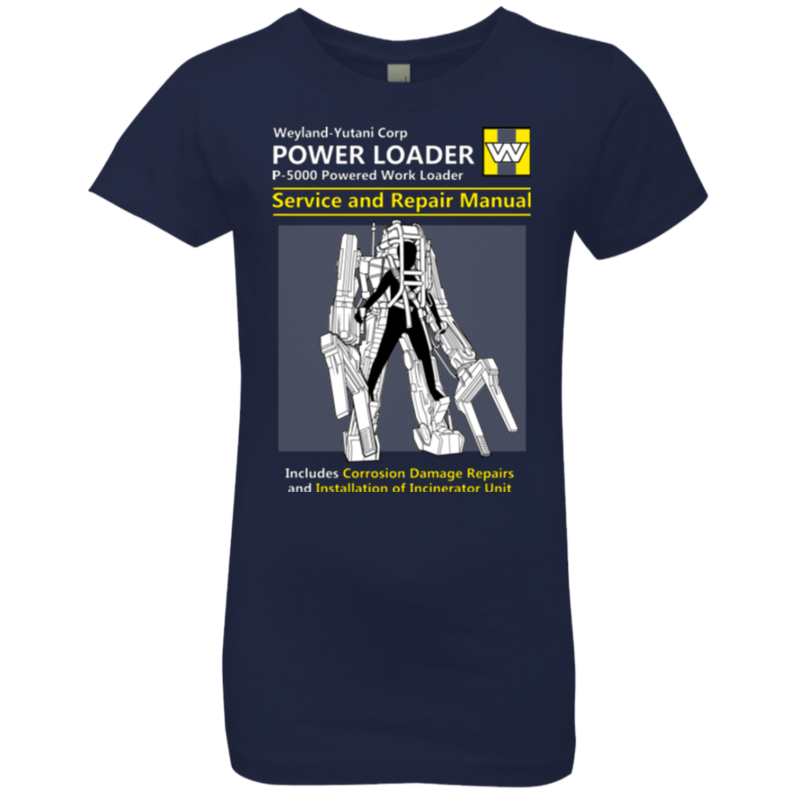 T-Shirts Midnight Navy / YXS POWERLOADER SERVICE AND REPAIR MANUAL Girls Premium T-Shirt