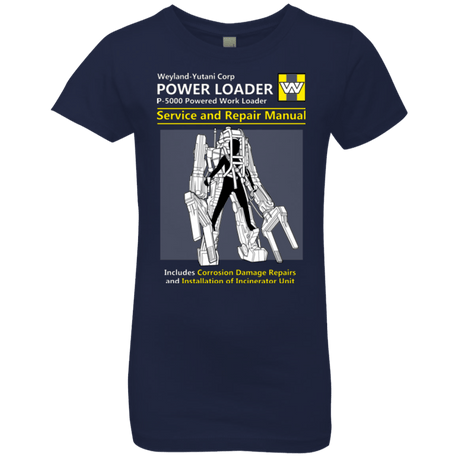 T-Shirts Midnight Navy / YXS POWERLOADER SERVICE AND REPAIR MANUAL Girls Premium T-Shirt
