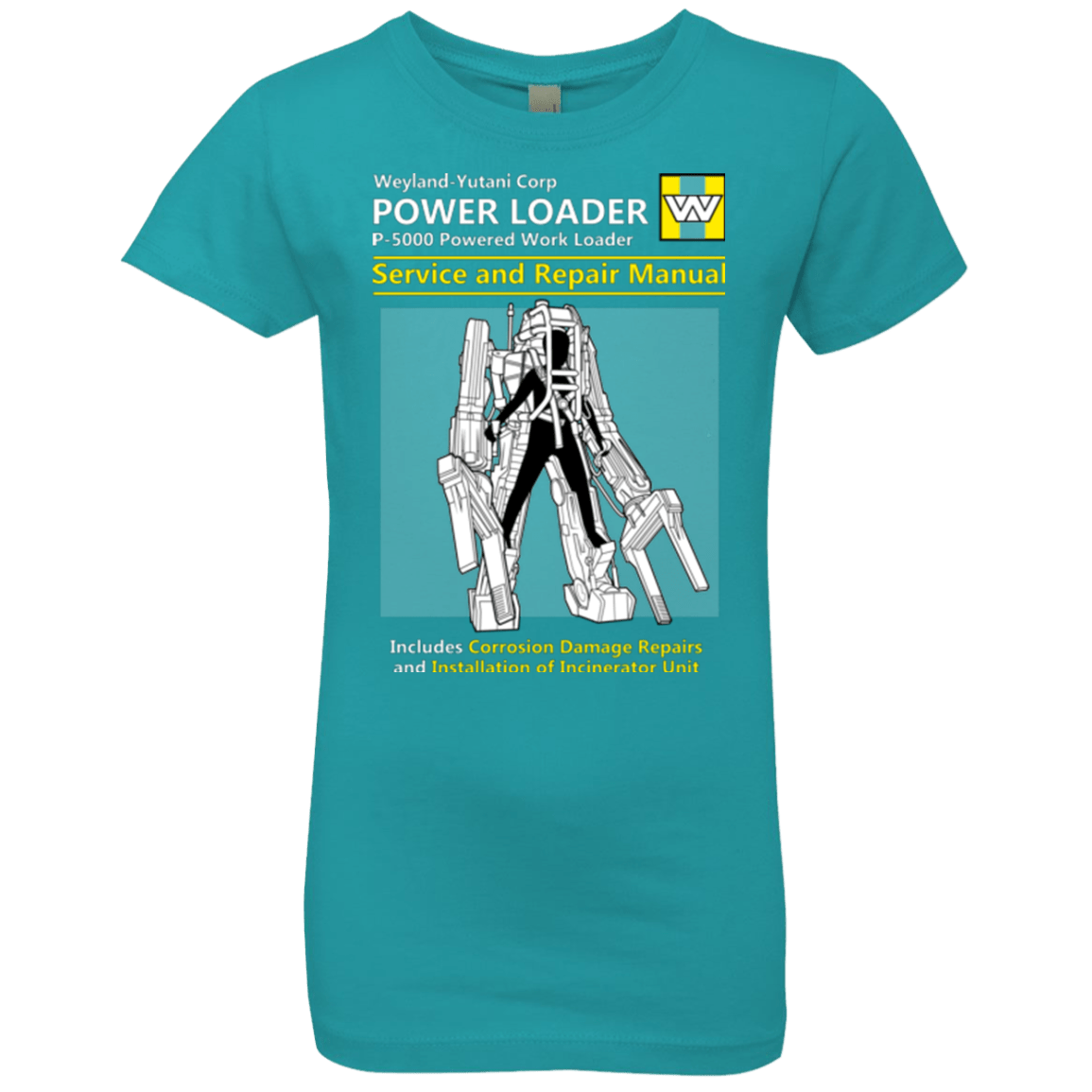 T-Shirts Tahiti Blue / YXS POWERLOADER SERVICE AND REPAIR MANUAL Girls Premium T-Shirt
