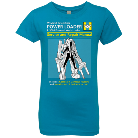 T-Shirts Turquoise / YXS POWERLOADER SERVICE AND REPAIR MANUAL Girls Premium T-Shirt