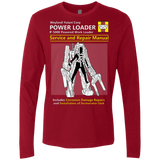 T-Shirts Cardinal / Small POWERLOADER SERVICE AND REPAIR MANUAL Men's Premium Long Sleeve