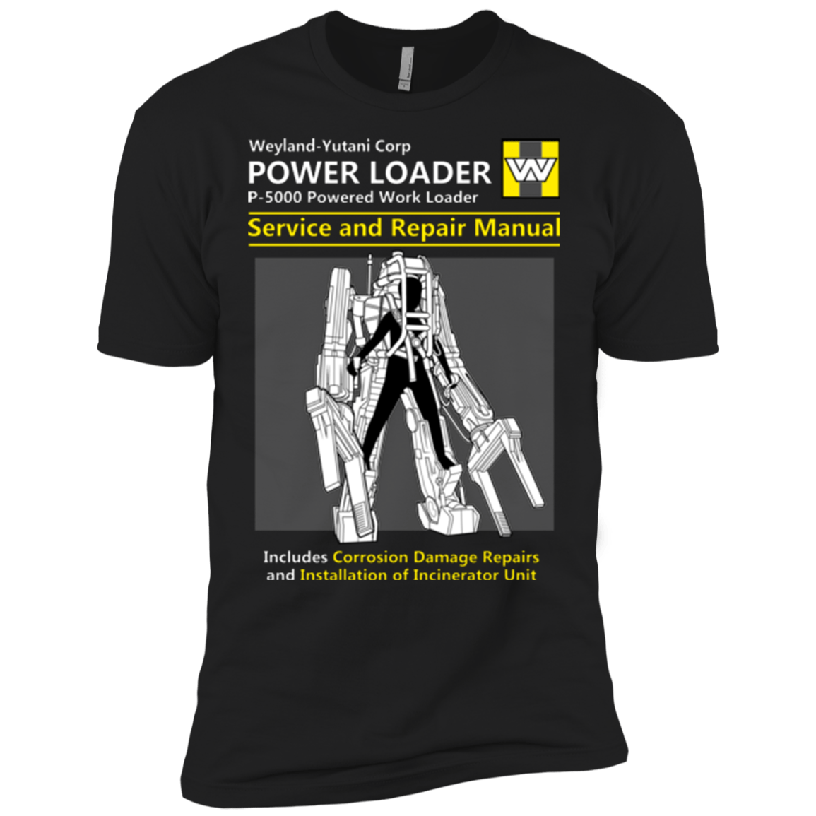T-Shirts Black / X-Small POWERLOADER SERVICE AND REPAIR MANUAL Men's Premium T-Shirt