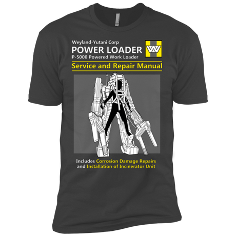 T-Shirts Heavy Metal / X-Small POWERLOADER SERVICE AND REPAIR MANUAL Men's Premium T-Shirt