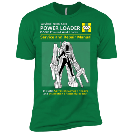 T-Shirts Kelly Green / X-Small POWERLOADER SERVICE AND REPAIR MANUAL Men's Premium T-Shirt