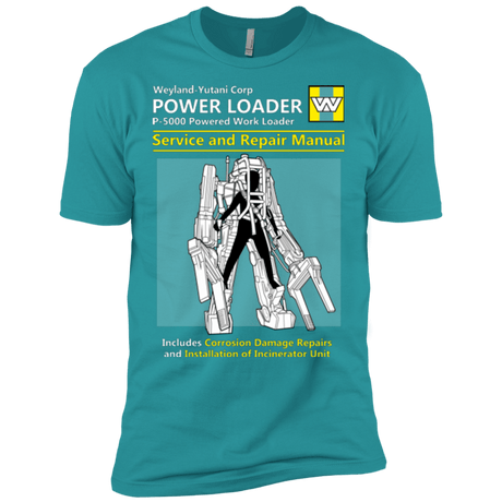 T-Shirts Tahiti Blue / X-Small POWERLOADER SERVICE AND REPAIR MANUAL Men's Premium T-Shirt