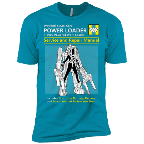 T-Shirts Turquoise / X-Small POWERLOADER SERVICE AND REPAIR MANUAL Men's Premium T-Shirt