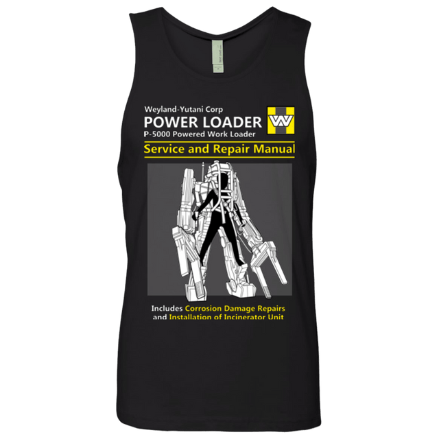 T-Shirts Black / Small POWERLOADER SERVICE AND REPAIR MANUAL Men's Premium Tank Top
