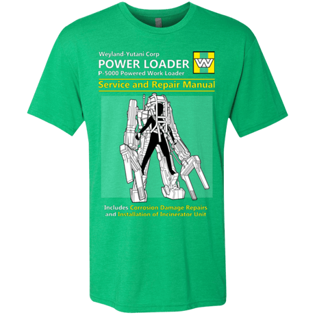 T-Shirts Envy / Small POWERLOADER SERVICE AND REPAIR MANUAL Men's Triblend T-Shirt