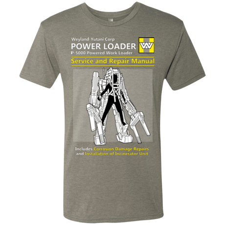 T-Shirts Venetian Grey / Small POWERLOADER SERVICE AND REPAIR MANUAL Men's Triblend T-Shirt