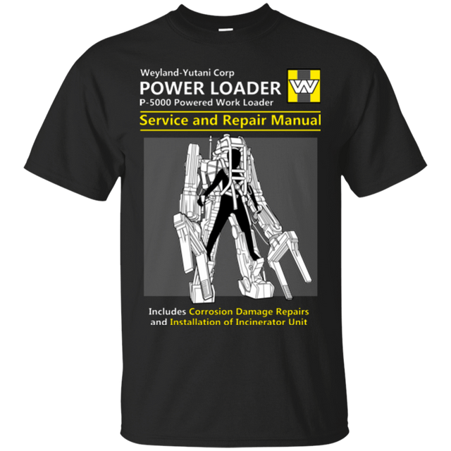 T-Shirts Black / Small POWERLOADER SERVICE AND REPAIR MANUAL T-Shirt
