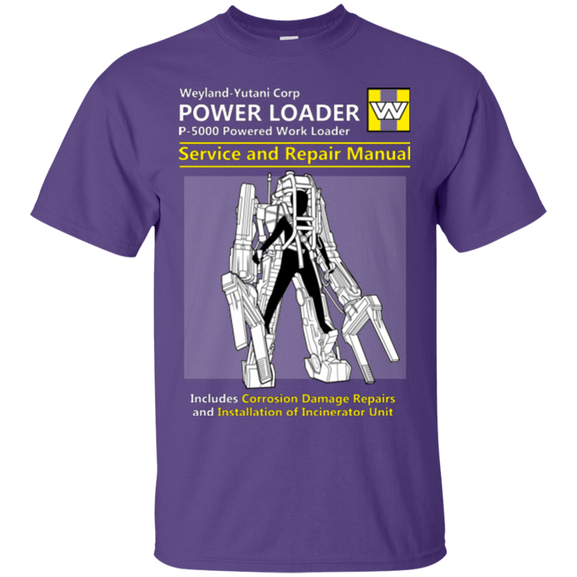 T-Shirts Purple / Small POWERLOADER SERVICE AND REPAIR MANUAL T-Shirt