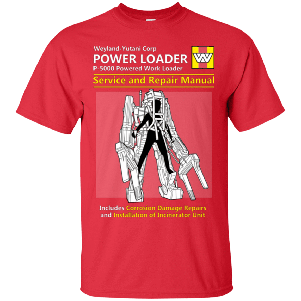 T-Shirts Red / Small POWERLOADER SERVICE AND REPAIR MANUAL T-Shirt