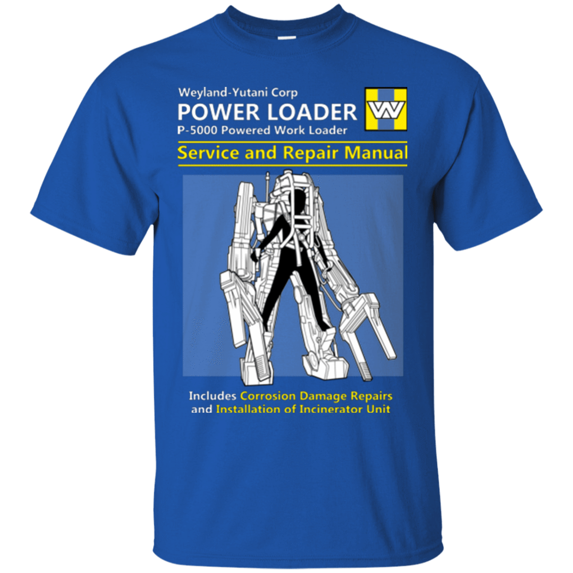 T-Shirts Royal / Small POWERLOADER SERVICE AND REPAIR MANUAL T-Shirt