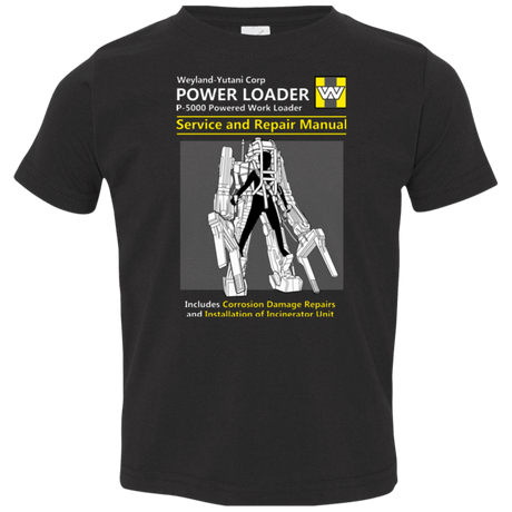 T-Shirts Black / 2T POWERLOADER SERVICE AND REPAIR MANUAL Toddler Premium T-Shirt