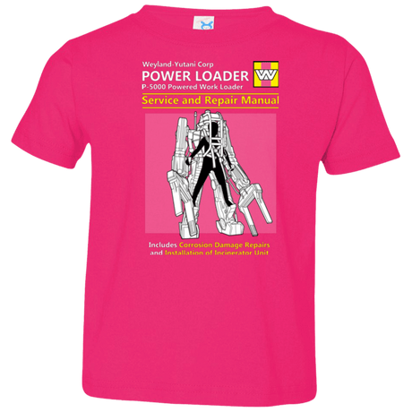 T-Shirts Hot Pink / 2T POWERLOADER SERVICE AND REPAIR MANUAL Toddler Premium T-Shirt