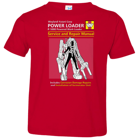 T-Shirts Red / 2T POWERLOADER SERVICE AND REPAIR MANUAL Toddler Premium T-Shirt