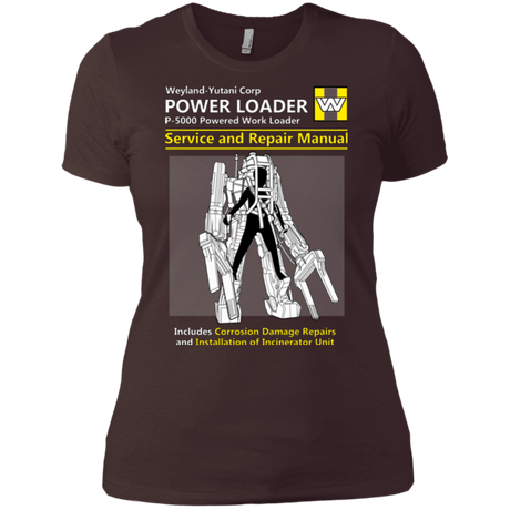 T-Shirts Dark Chocolate / X-Small POWERLOADER SERVICE AND REPAIR MANUAL Women's Premium T-Shirt