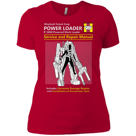 T-Shirts Red / X-Small POWERLOADER SERVICE AND REPAIR MANUAL Women's Premium T-Shirt