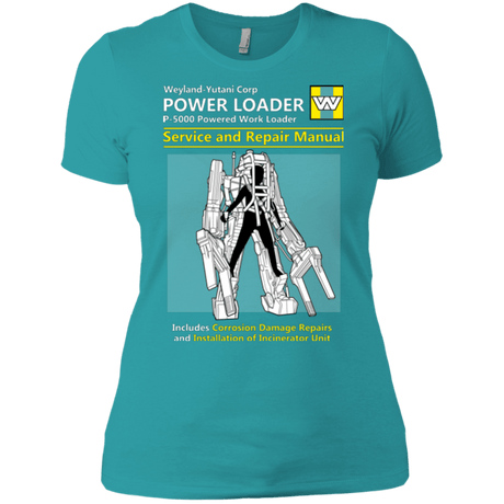 T-Shirts Tahiti Blue / X-Small POWERLOADER SERVICE AND REPAIR MANUAL Women's Premium T-Shirt