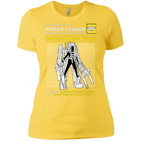 T-Shirts Vibrant Yellow / X-Small POWERLOADER SERVICE AND REPAIR MANUAL Women's Premium T-Shirt