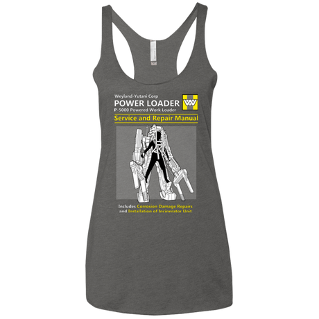 T-Shirts Premium Heather / X-Small POWERLOADER SERVICE AND REPAIR MANUAL Women's Triblend Racerback Tank