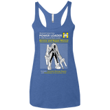T-Shirts Vintage Royal / X-Small POWERLOADER SERVICE AND REPAIR MANUAL Women's Triblend Racerback Tank