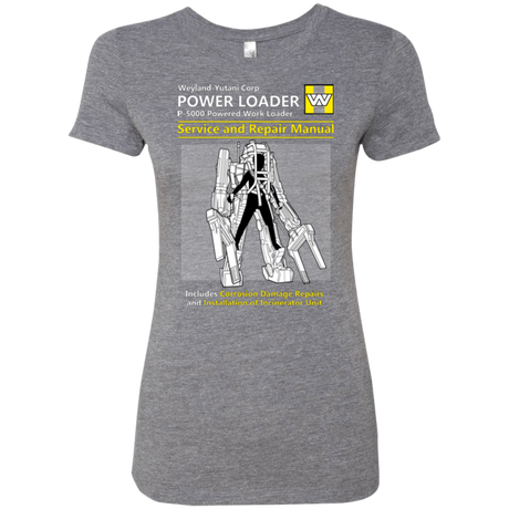 T-Shirts Premium Heather / Small POWERLOADER SERVICE AND REPAIR MANUAL Women's Triblend T-Shirt