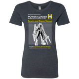 T-Shirts Vintage Navy / Small POWERLOADER SERVICE AND REPAIR MANUAL Women's Triblend T-Shirt