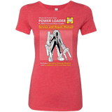 T-Shirts Vintage Red / Small POWERLOADER SERVICE AND REPAIR MANUAL Women's Triblend T-Shirt